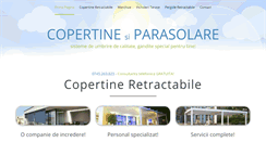 Desktop Screenshot of copertine-parasolare.ro