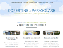 Tablet Screenshot of copertine-parasolare.ro
